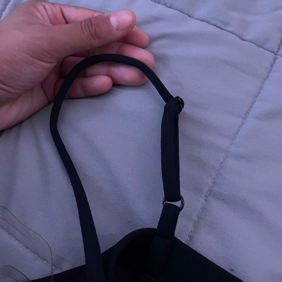 NWT Love Nickie Lew Black Mini Dress with Front Midriff Slit - Picture 10 of 13